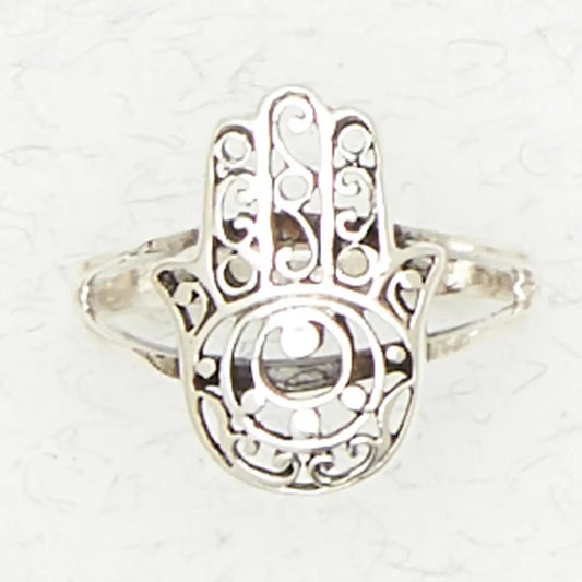 image of Ring Hamsa on white background