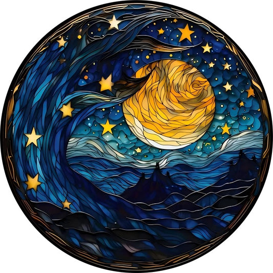 Suncatcher Full Moon Round Acrylic