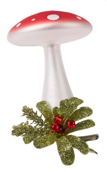 Ornament Mushroom Mistletoe Tree Clip