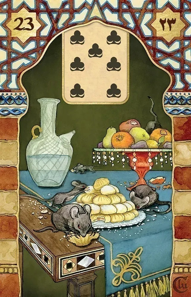 Rana George Lenormand 7 of clubs