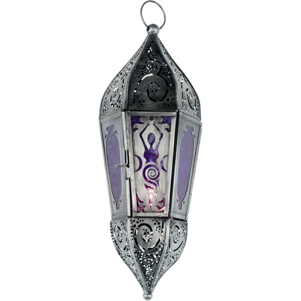 Candle Holder Lantern Goddess Purple