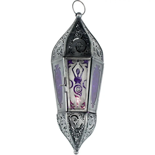 Candle Holder Lantern Goddess Purple