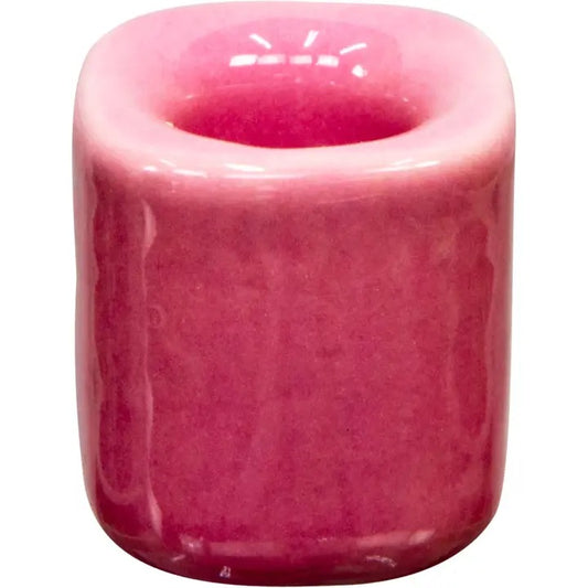Pink ceramic Candle Holder Chime on a white background