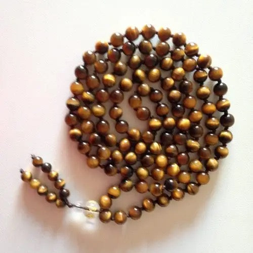 Mala Tiger Eye Knotted 8mm