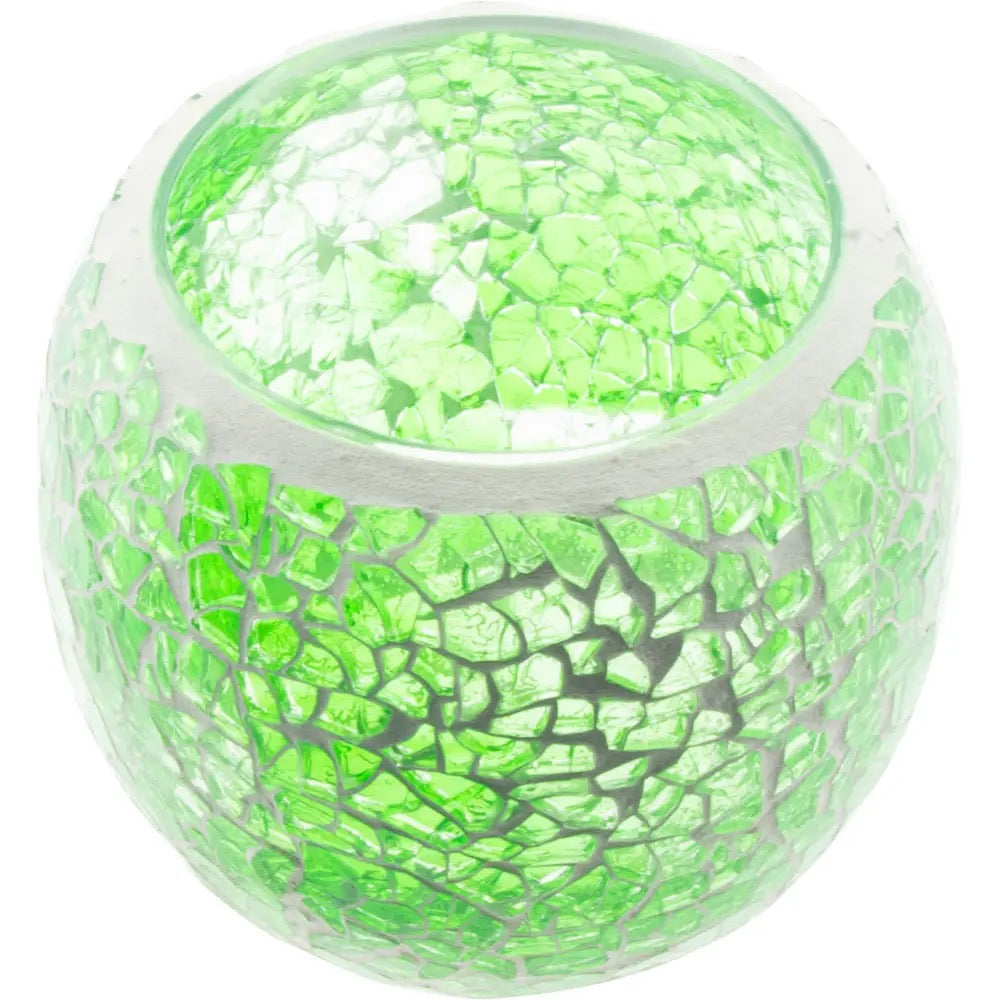 Candle Holder Votive Mosaic Green