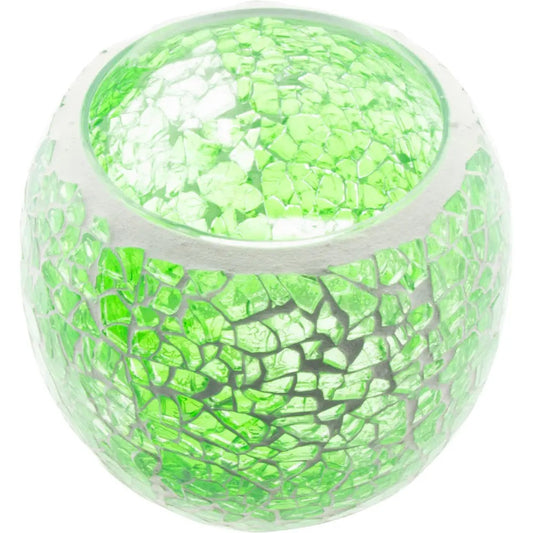 Candle Holder Votive Mosaic Green
