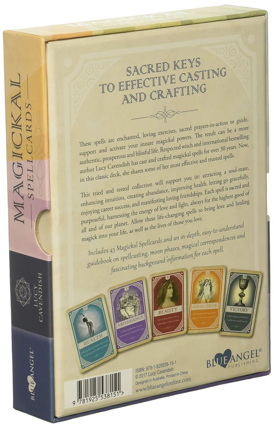 Magickal Spellcards Deck Back of deck