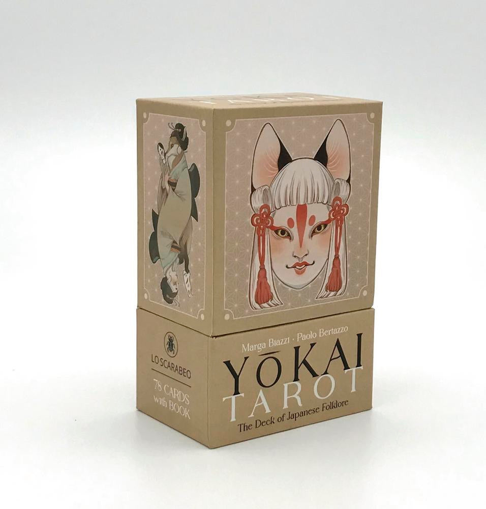 Yokai Tarot Card box on a white background