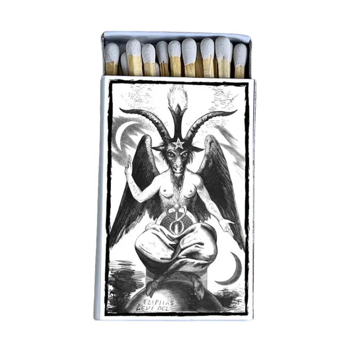 Matchbox Baphomet on white background