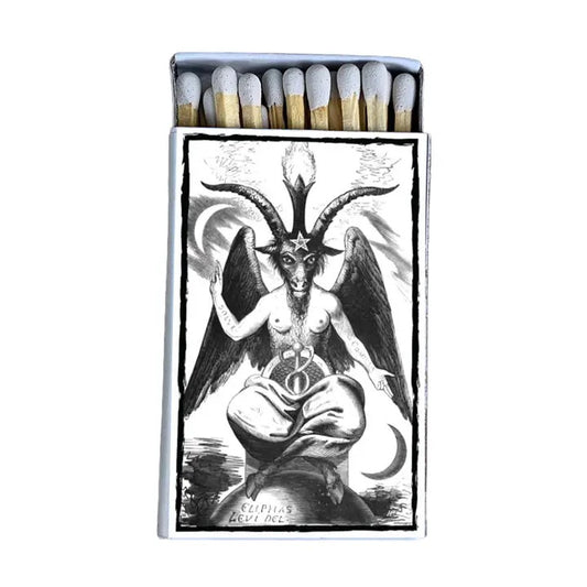 Matchbox Baphomet on white background
