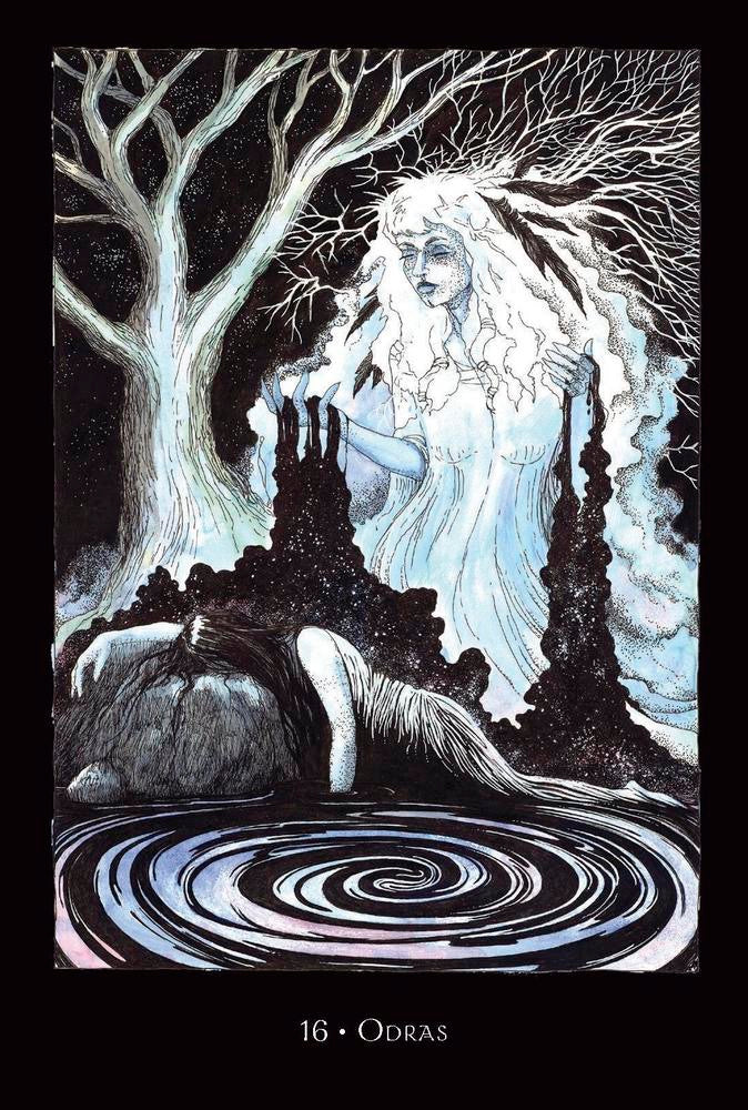 Call of the Morrigan Oracle card