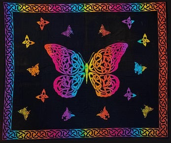 Tapestry Butterfly Tie Dye