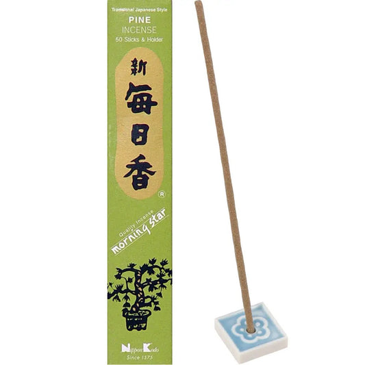 Incense stick with packaging on a white background