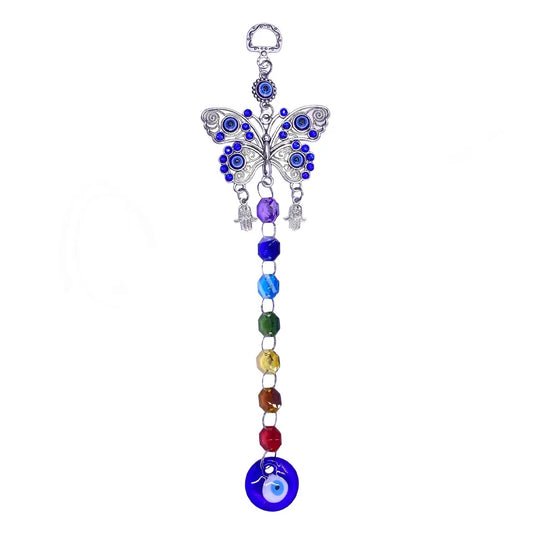 Hanging Evil Eye Butterfly Chakra