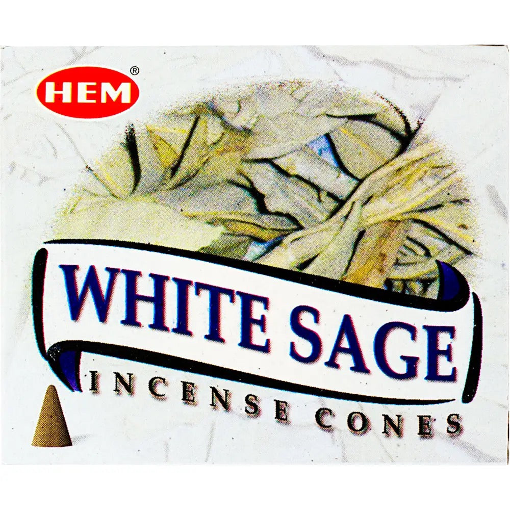 Incense Cone White Sage HEM