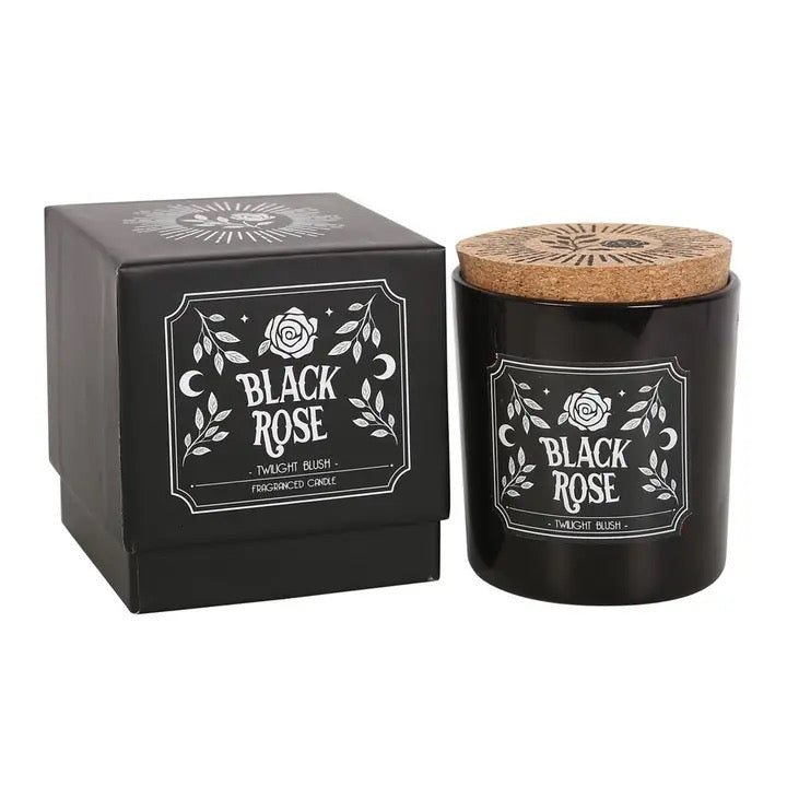 Candle Jar Black Rose