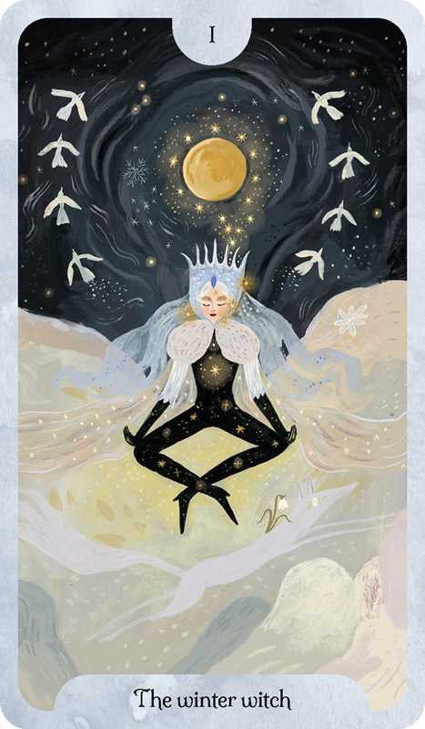 Seasons of the Witch Tarot Winter The winter witch card