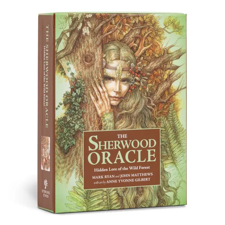 Book cover of 'The Sherwood Oracle' with a forest-themed design and text.