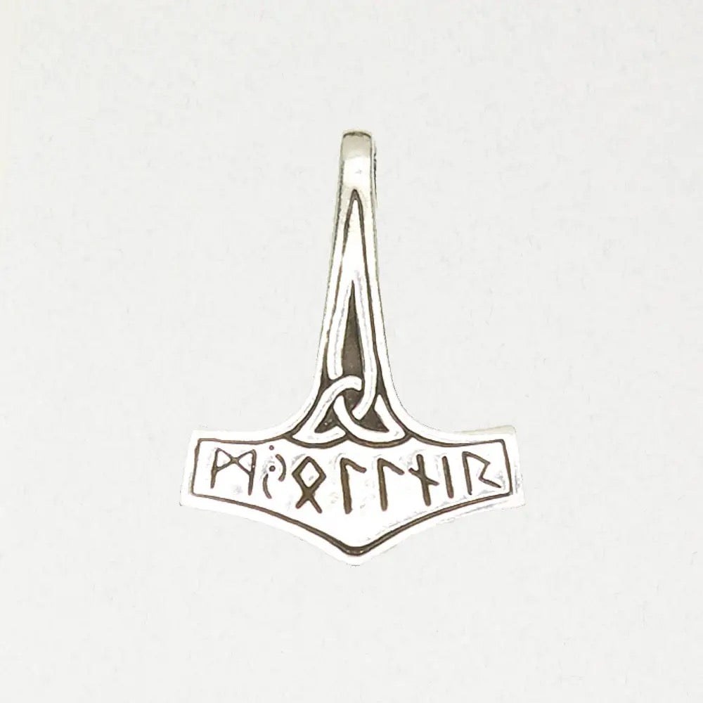 Pendant Thor's Hammer Runes Knot