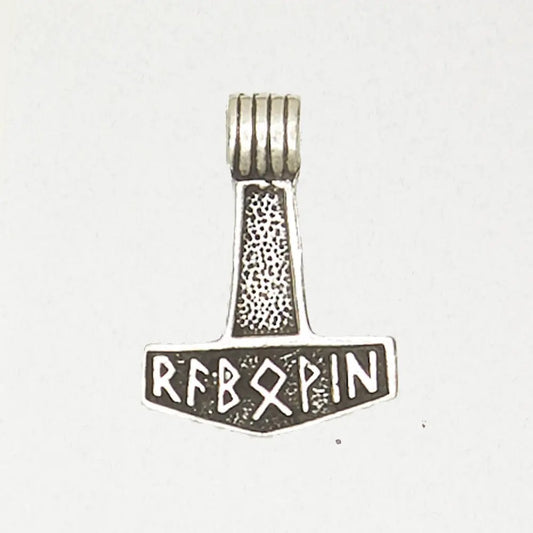 Pendant Thor's Hammer Runes Sm