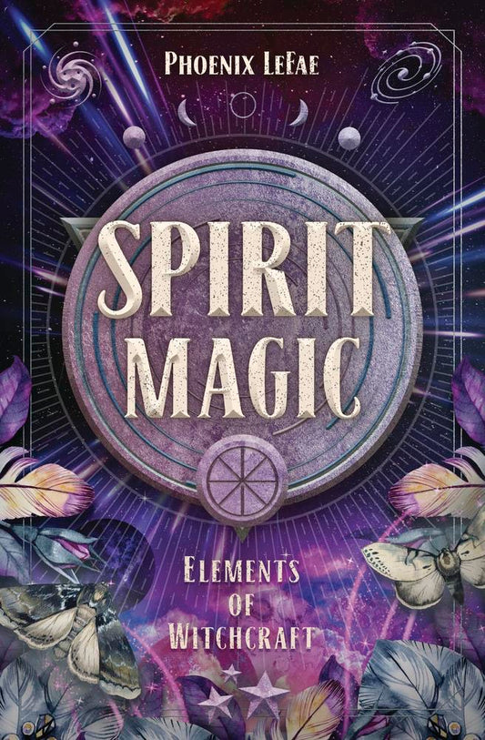Book cover of 'Spirit Magic' with mystical design elements and text.