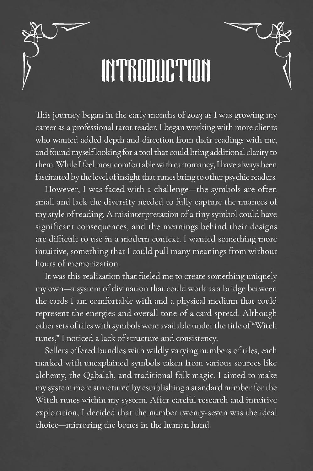 Introduction Text on a black background