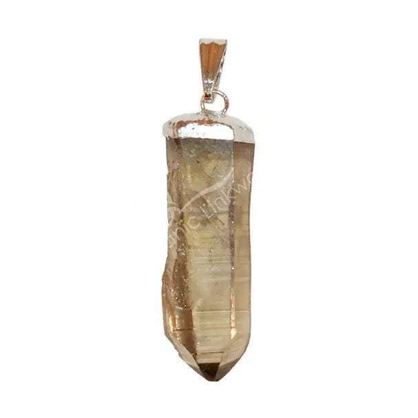 Pendant Smoky Quartz Point on a white background