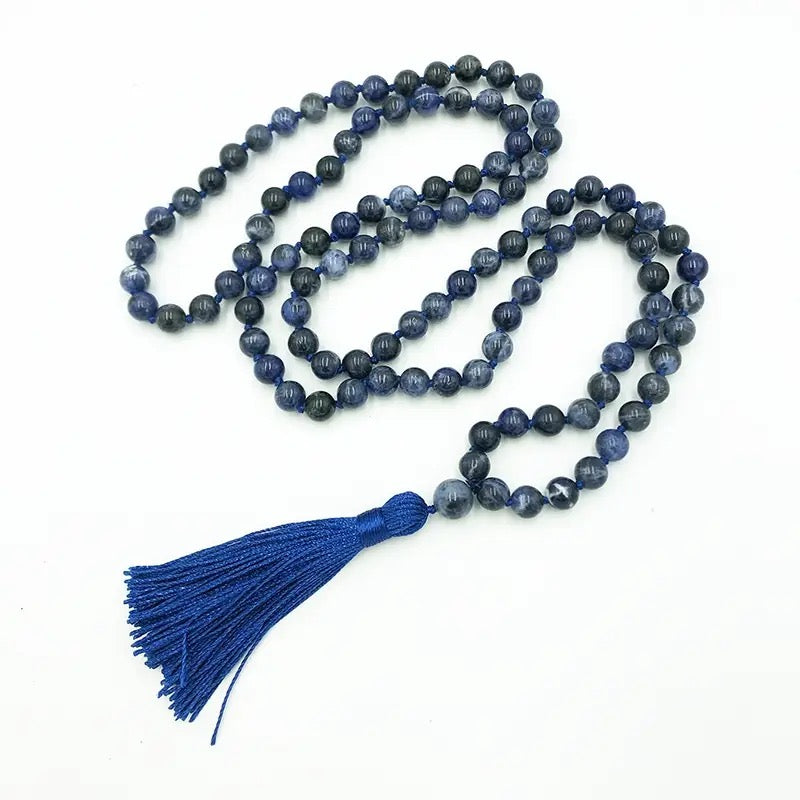 Mala Sodalite Knotted