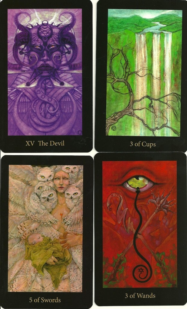 The Mary-El Tarot Deck and Book Set card samples