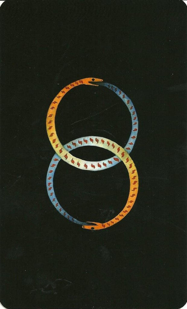 The Mary-El Tarot Deck and Book Set back of cards