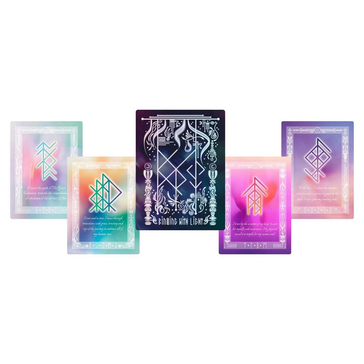 sample bind runes on cards from deck.