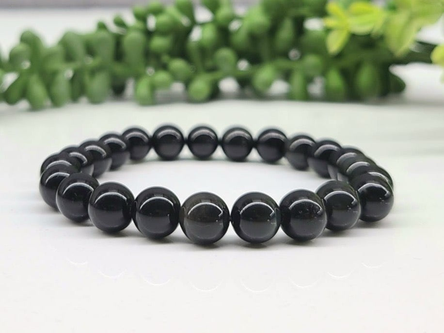 Bracelet Obsidian 8mm