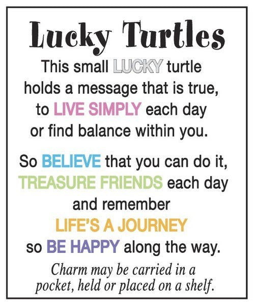 Charm Lucky Turtle Card