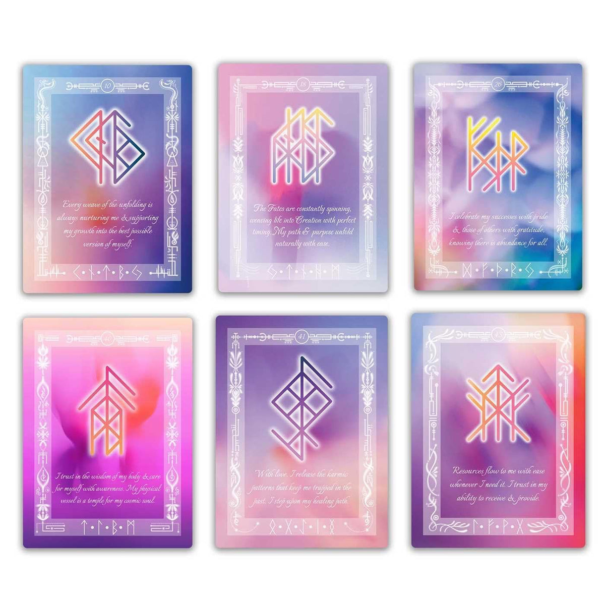 sample bind runes on cards from deck.
