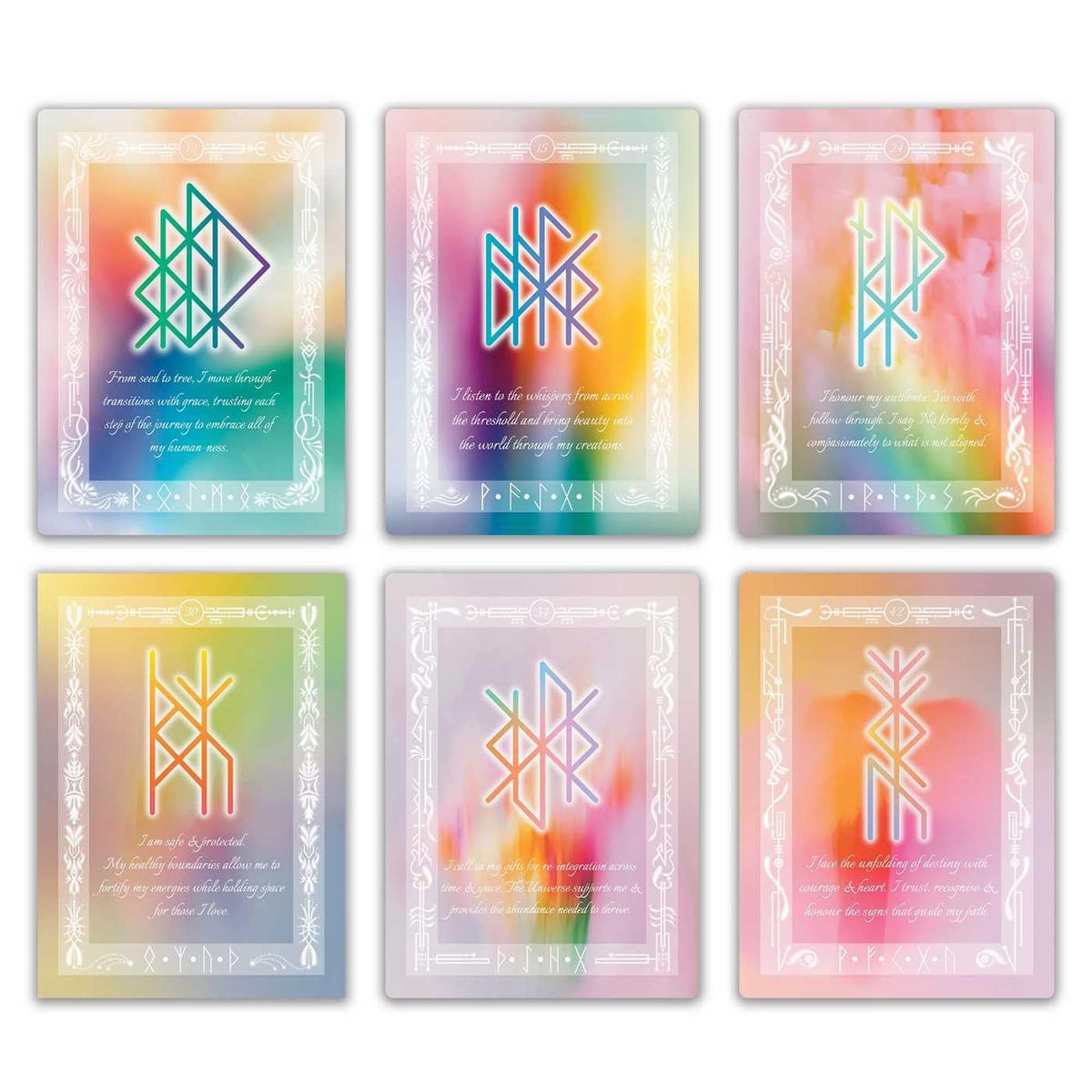 sample bind runes on cards from deck.