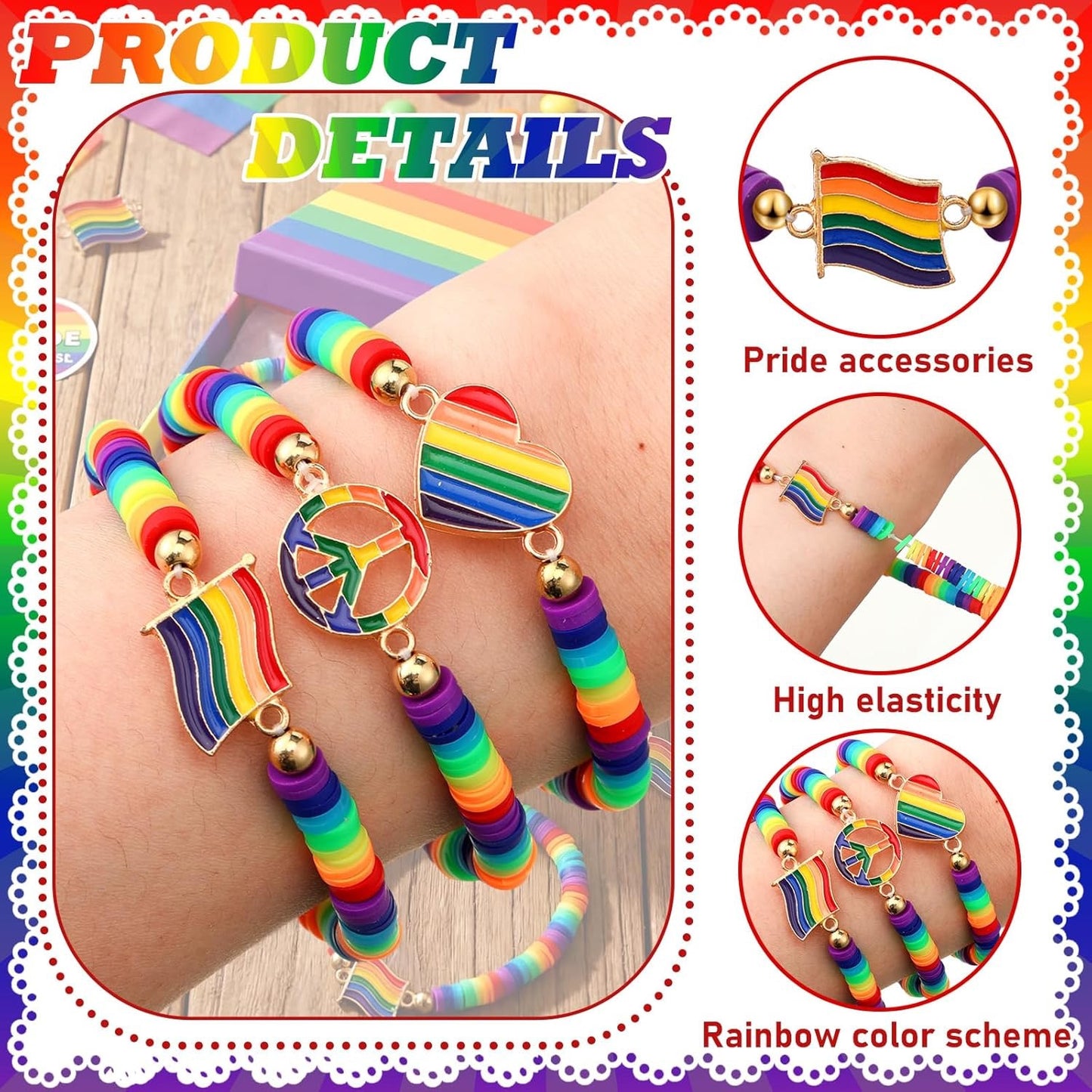 Bracelet Pride Assorted Charms
