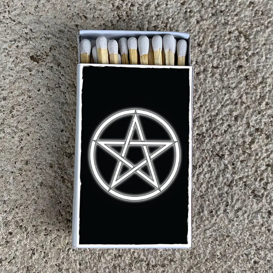 Matchbox Pentagram black and white
