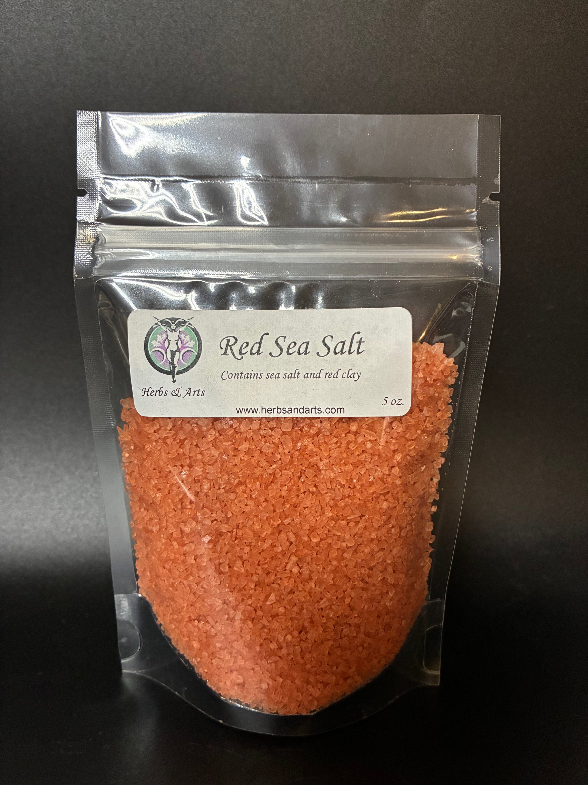 Red Salt in plastic bag