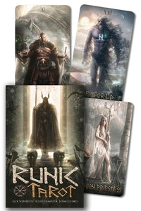 various cards from the Runic Tarot Kit