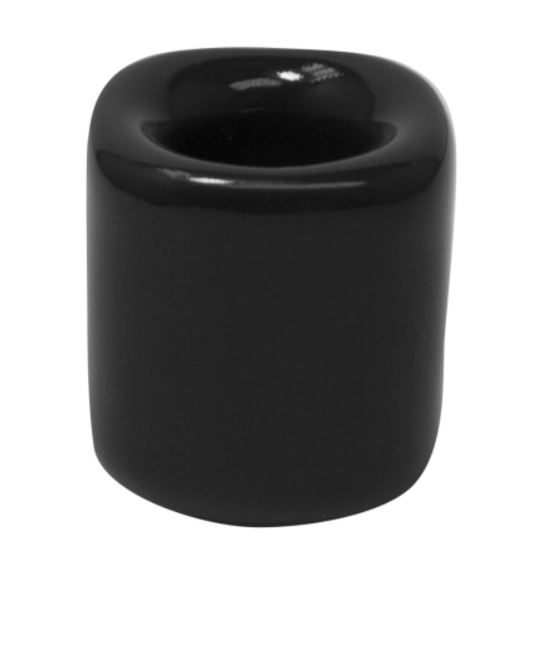 Candle Holder Pillar Black