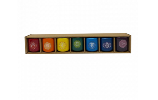 Candle Holder Pillar Chakra Set 7