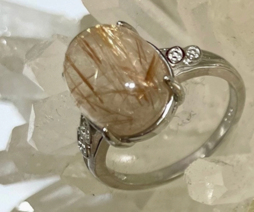 Ring Rutilated Quartz Oval