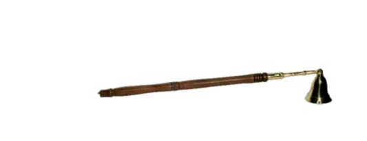 Candle Snuffer Brass Wood Hndl