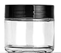 Jar 2 Clear ounce w/ lid