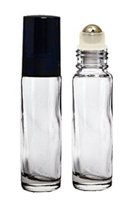 Roll Top Bottle Clear 10 ml with cap and without