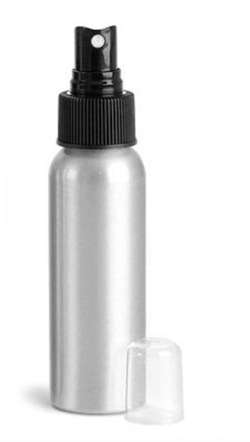 Bottle Aluminum with Spray Top 2.5 oz