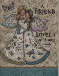 Greeting Card Angel Friends Birthday