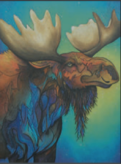 Greeting Card Moose Love Birthday