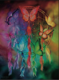 Greeting Card Butterfly Dreamcatcher Birthday