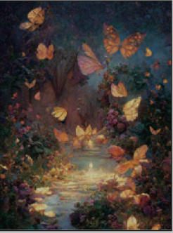 Greeting Card Butterfly Creek Birthday